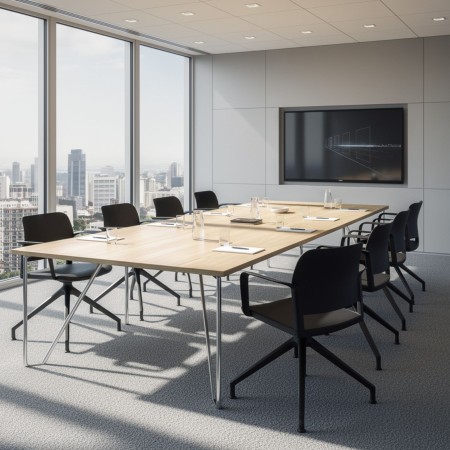 Chaise de réunion pivotante Volo VO 4RC avec accoudoirs, piètement 4 branches, usage professionnel 2