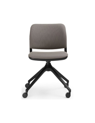 Chaise de formation pivotante Volo sur roulettes, assise sans accoudoirs, usage intensif