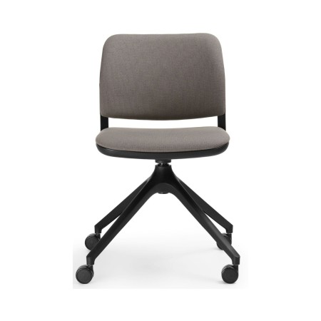 Chaise de formation pivotante Volo sur roulettes, assise sans accoudoirs, usage intensif