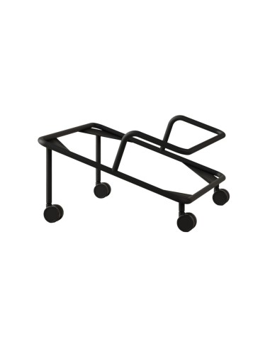 Chariot de transport Volo pour chaises empilables, structure métallique avec roulettes