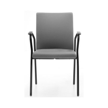 Chaise de réunion Mate MT 220 avec accoudoirs intégrés et structure métallique