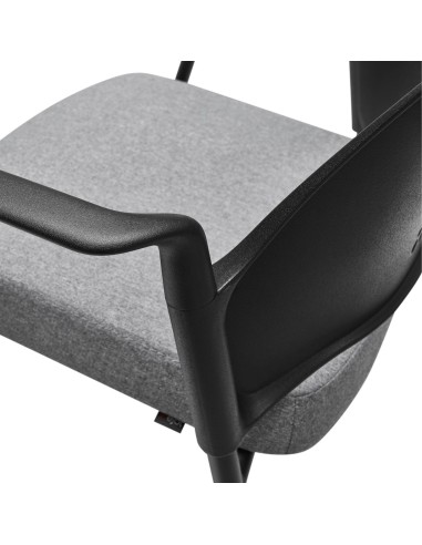 Assise de la chaise Momo 260 avec rembourrage pour réunions confortables