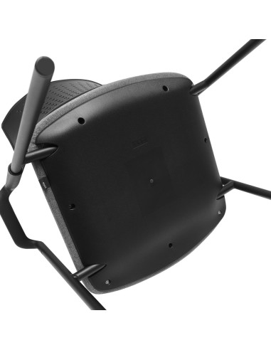 Assise tapissée confortable de la chaise Momo 220 vue de dessous