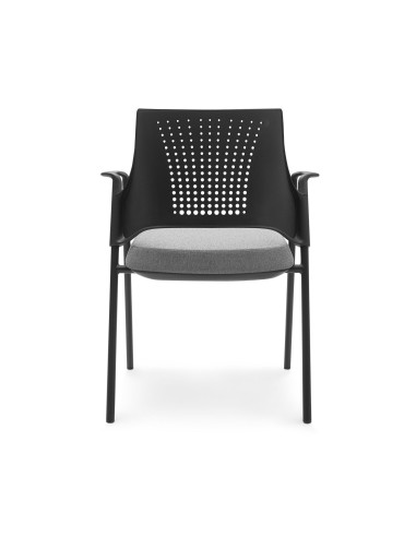 Chaise de réunion Momo 220 avec accoudoirs intégrés de dos