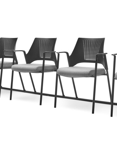 Chaise Momo 220 avec dossier ergonomique ventilé en rangée