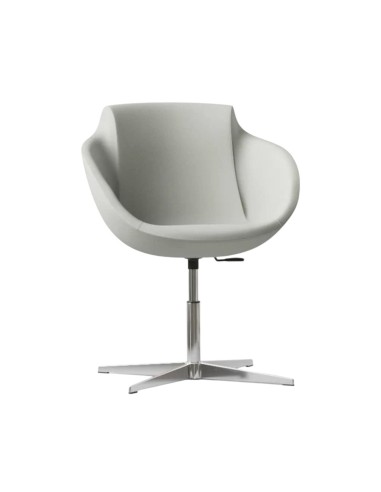 Modèle Tula finition gris clair sur base étoile fixe en métal – Tula