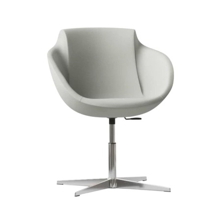 Modèle Tula finition gris clair sur base étoile fixe en métal – Tula