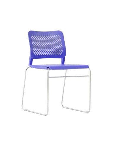 Chaise visiteur polyvalente empilable en plastique ou tissu – WAIT