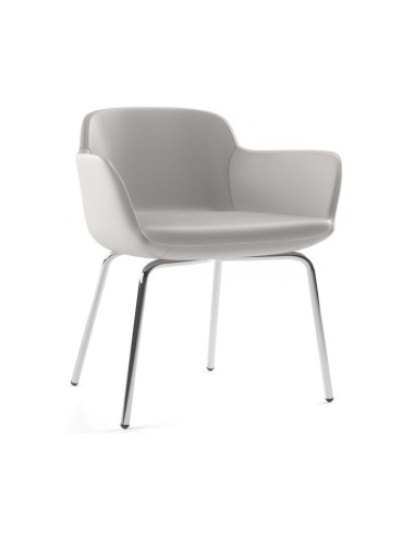 Siège de réunion en tissu avec accoudoirs - Danae