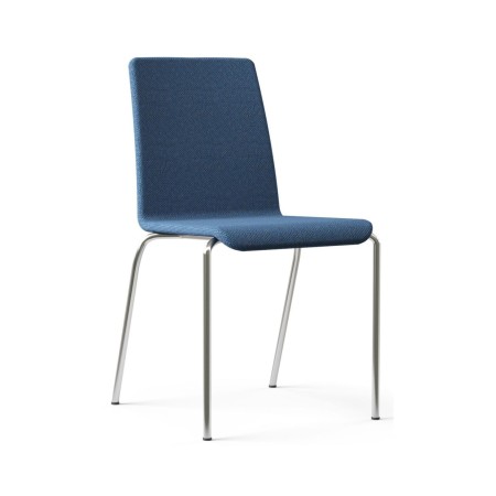 Chaise Moon avec assise tissu bleu – Moon