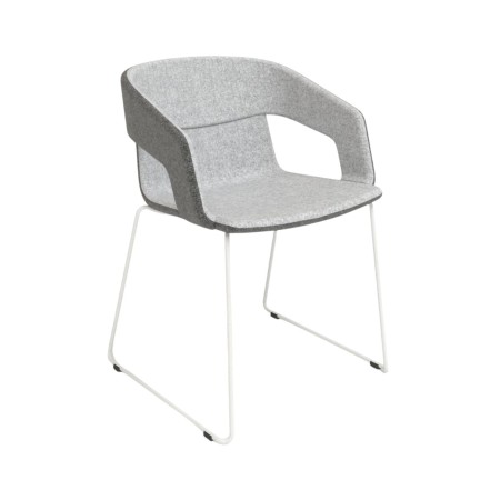 Chaise de réunion TWIST&SIT avec piètement luge