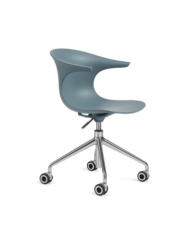 Chaise réglable à roulettes pour réunion Loop Mono Design