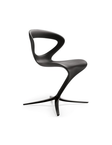 Chaise Callita noire – vue produit sur fond blanc moderne et original
