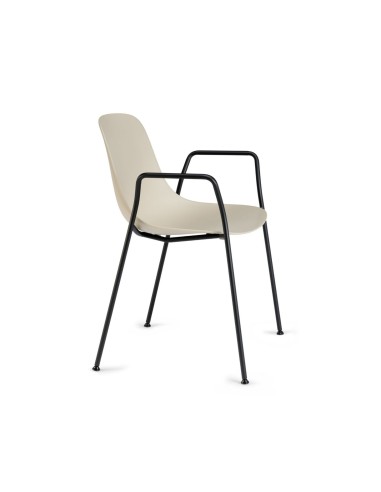 Siège design extérieur avec accoudoirs intégrés	 pure loop mono en beige