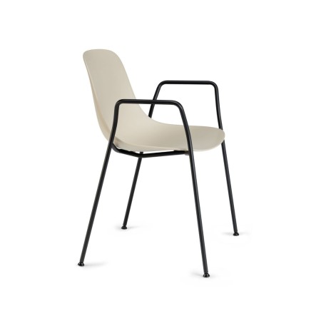 Siège design extérieur avec accoudoirs intégrés	 pure loop mono en beige