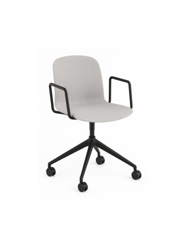 Chaise Relief pivotante sur roues avec accoudoirs