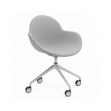Chaise Cookie Swivel en tissu et pivotante sur roulettes