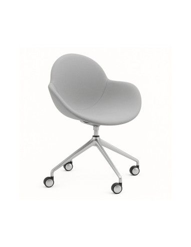 Chaise Cookie Swivel en tissu et pivotante sur roulettes