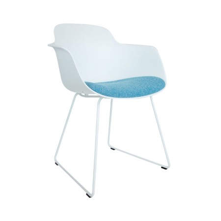 Chaise visiteur Sicla – assise confort tissu – piètement traîneau