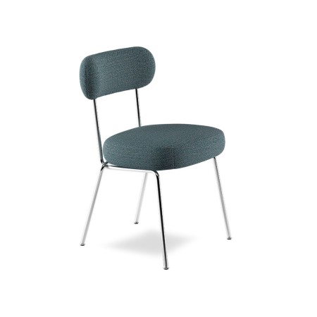 Takumi – Chaise design avec assise en tissu, parfaite pour un intérieur élégant et contemporain