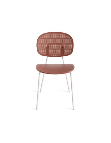 Tondina Slim – Chaise design en plastique recyclé et métal, parfaite pour un intérieur moderne