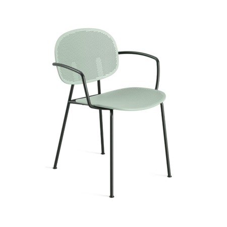 Tondina Slim – Chaise outdoor avec accoudoirs, structure robuste et assise ajourée pour l’extérieur