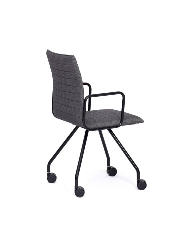 Chaise de conférence Orte 260 avec accoudoirs optionnels vue de profil