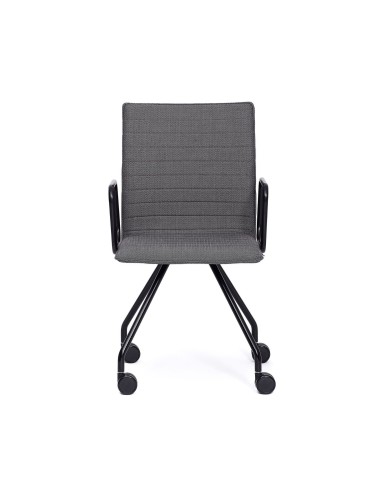 Chaise de réunion pivotante et mobile Orte 260 vue de face