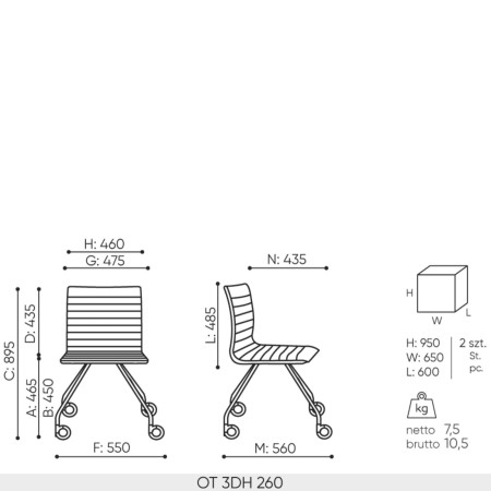 Chaise de réunion pivotante et mobile pour espaces suisses Orte