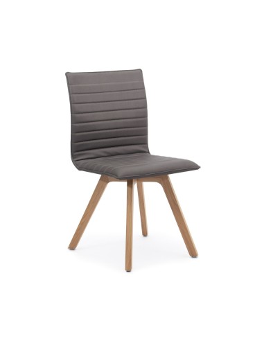 Chaise de réunion Orte Wood 3DH 715 avec piètement bois et assise tapissée