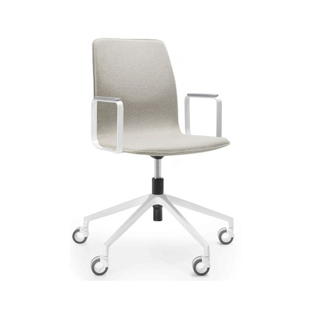 Chaise Orte AH 5R avec accoudoirs et base 5 étoiles aluminium