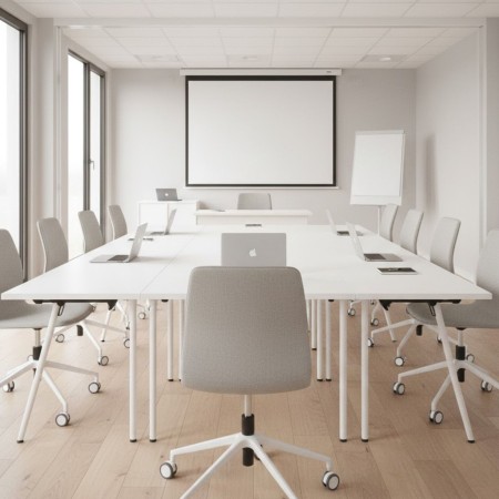 Chaise de réunion Orte AH 5R pivotante avec réglage en hauteur 2