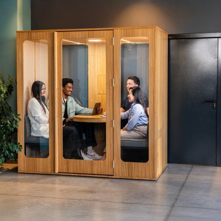 Cabine Haven Four – Acoustique et Design pour Réunions & Visioconférences | Office Acoustics