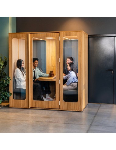 Cabine Haven Four – Acoustique et Design pour Réunions & Visioconférences | Office Acoustics