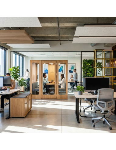 Cabine Haven Four – Acoustique et Design pour Réunions & Visioconférences | Office Acoustics