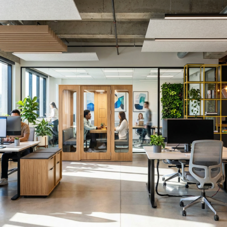 Cabine Haven Four – Acoustique et Design pour Réunions & Visioconférences | Office Acoustics