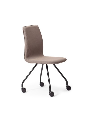 Chaise de réunion mobile Orte AH 260 pivotante sur roulettes