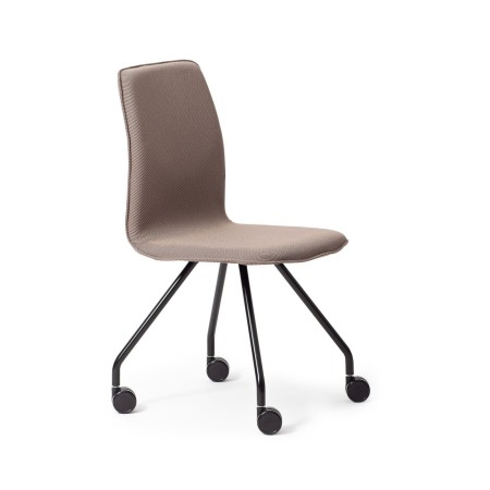 Chaise de réunion mobile Orte AH 260 pivotante sur roulettes