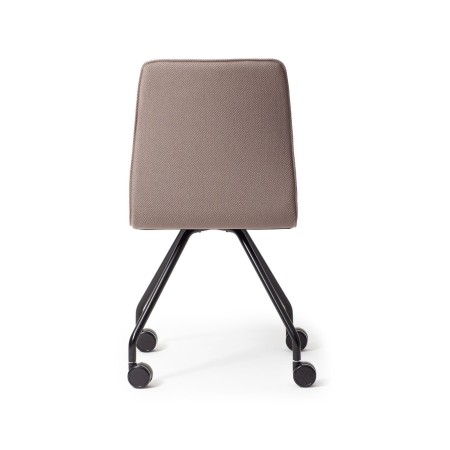 Chaise de réunion mobile pivotante Orte vue de dos