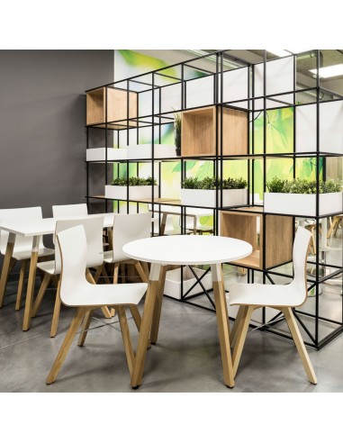 Chaise Orte en bois pour salle de réunion et cafétéria suisse