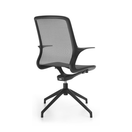 Chaise de conférence design Ovidio avec accoudoirs intégrés