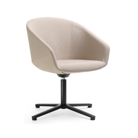 Fauteuil de réunion Oxco OX 4C pivotant rembourré