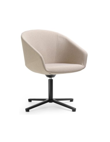 Fauteuil de réunion Oxco OX 4C pivotant rembourré