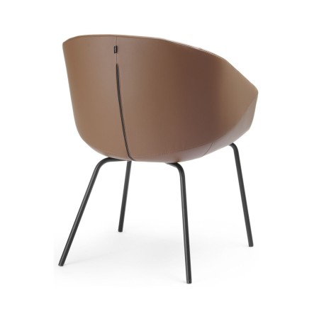 Chaise de réunion et d’accueil design rembourrée Oxco de dos