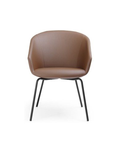 Chaise de réunion rembourrée Oxco OX 215 design contemporain de face