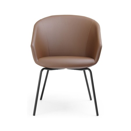 Chaise de réunion rembourrée Oxco OX 215 design contemporain de face