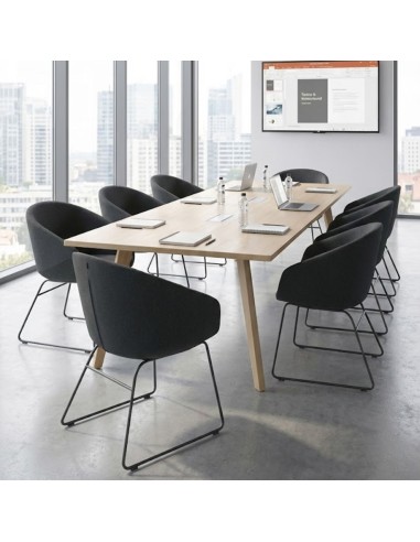 Chaise de réunion Oxco dans aménagement tertiaire contemporain