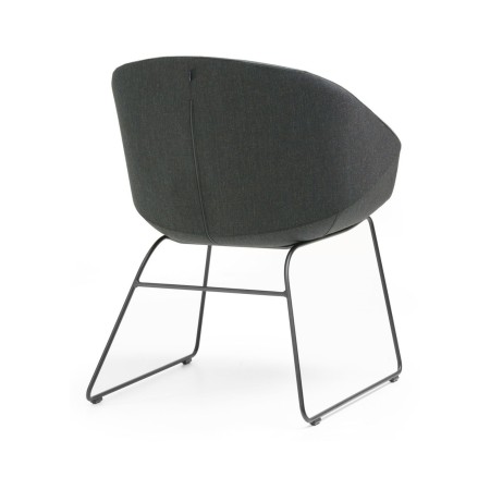 Chaise professionnelle Oxco structure métallique stable de dos