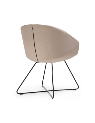 Chaise de réunion design à piètement architectural OXco de dos