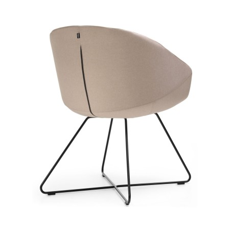 Chaise de réunion design à piètement architectural OXco de dos